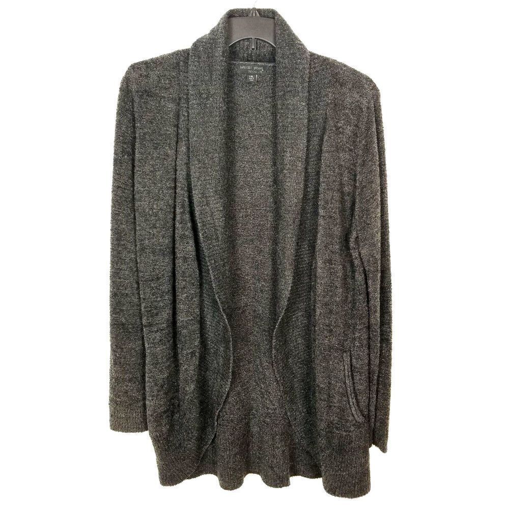 Barefoot Dreams 452 Women CozyChic Lite Circle Cardigan Size‎ L/XL Carbon Gray